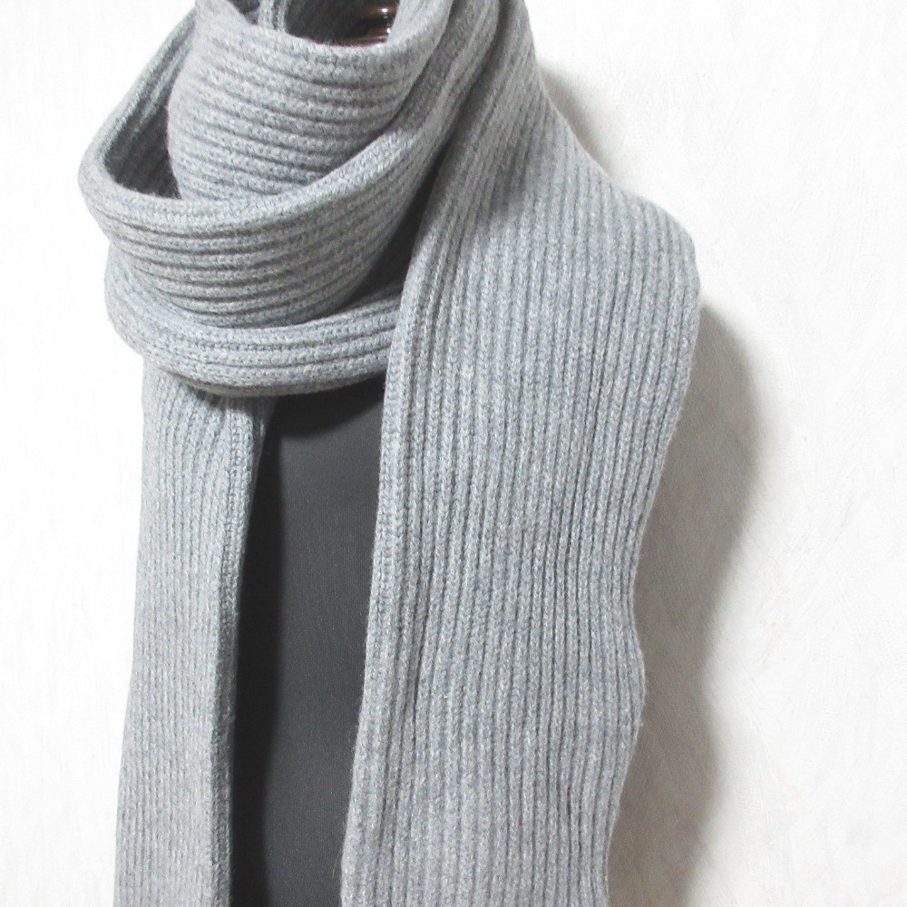 Acne Studios Sleeve Design Wool Knit Scarf One Size, Gray Women USED image 2