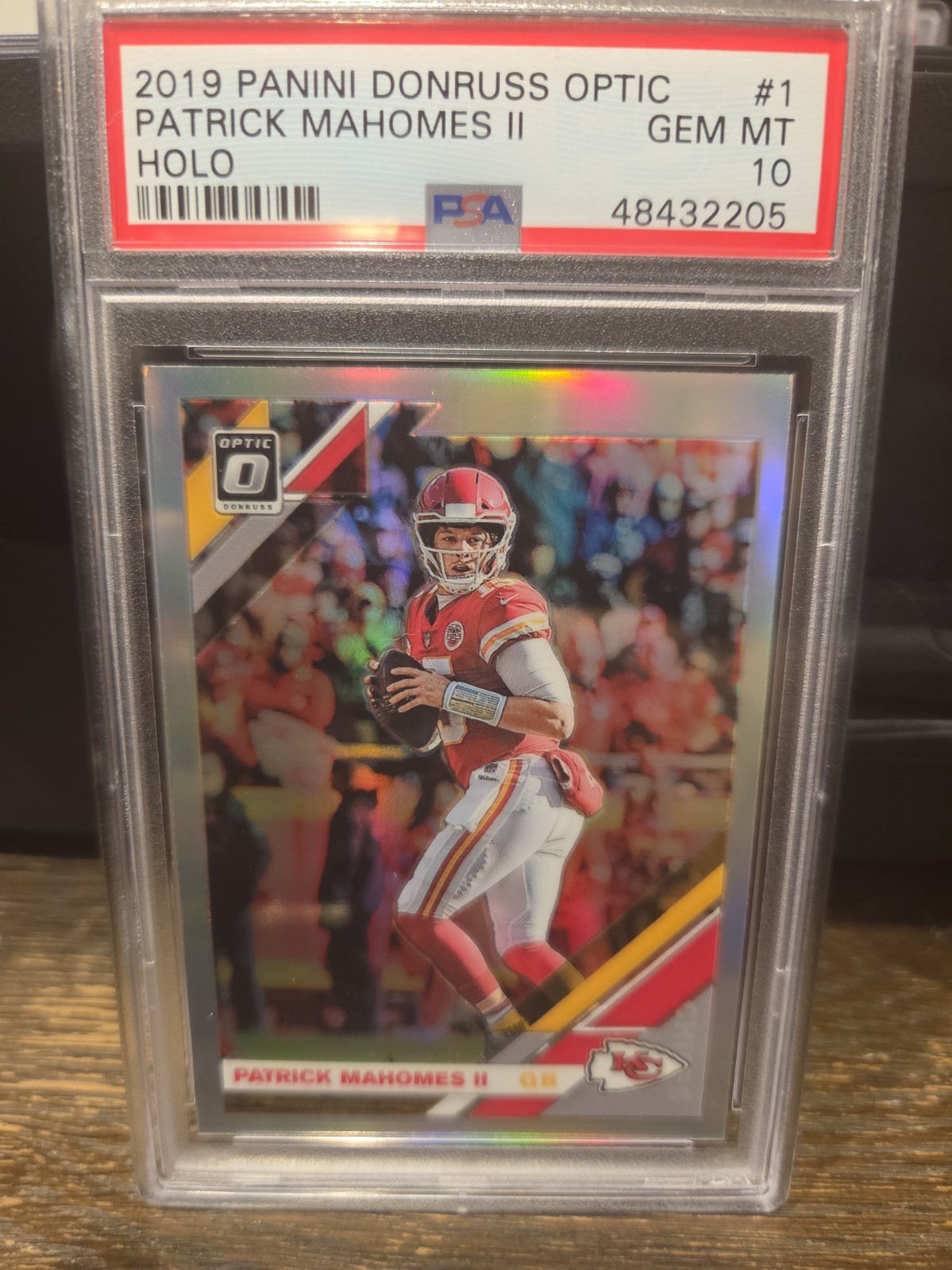 2019 Panini Donruss Optic Holo Patrick Mahomes #1 PSA 10