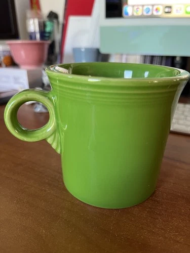 VTG Fiesta Ware Green O Ring Coffee Cup Mug
