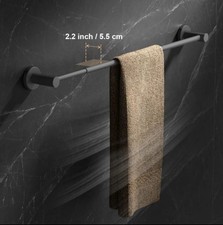 Towel Bar, Color Gray,22 To 40 Inches Long