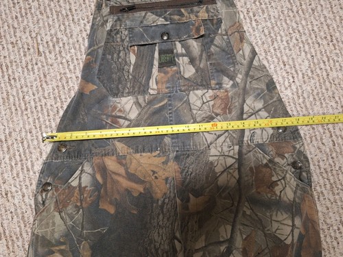 Liberty Vtg 90’s Bib Overalls Mens 36 Real Tree Advantage Camo Denim Hunting - Picture 4 of 7