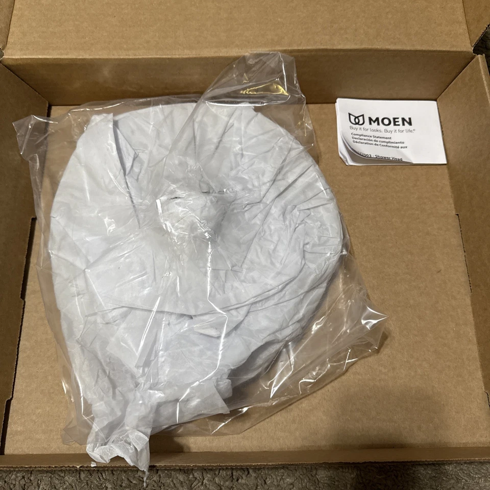 Cabezal de ducha de lluvia Moen S112BN Waterhill 2,5 GPM 10" función única - níquel NUEVO Foto 4 de 4