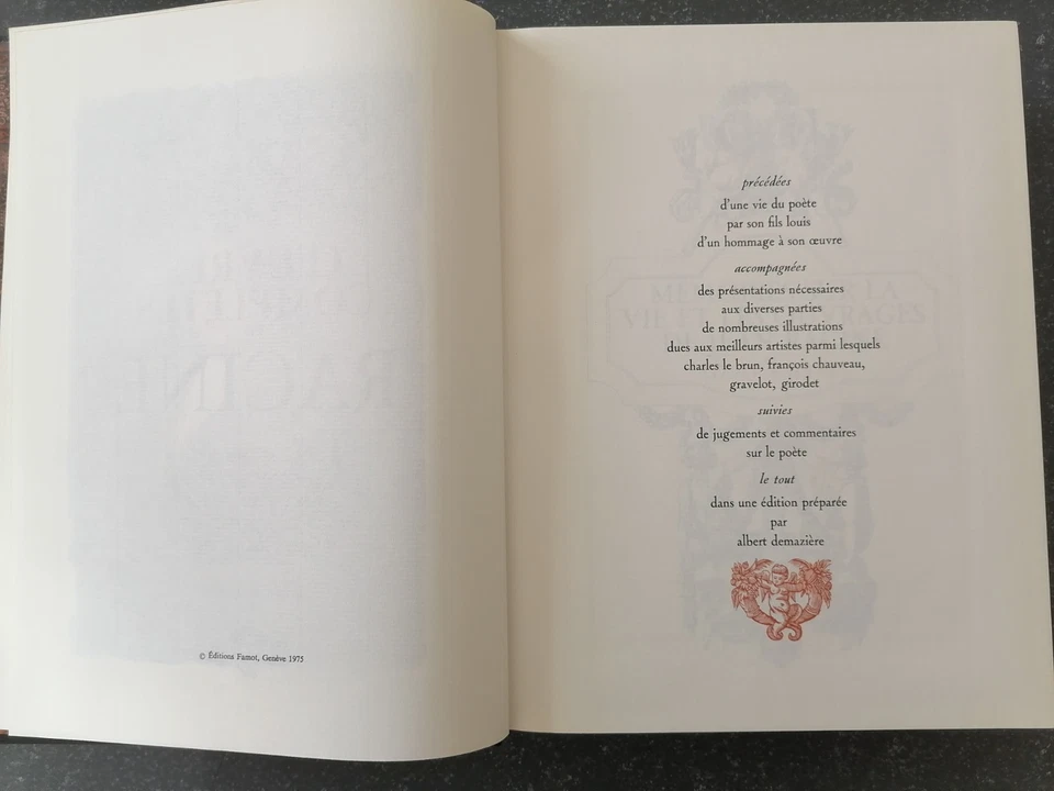 1 volume des Editions FAMOT : oeuvres complètes de Racine - Photo 4/4