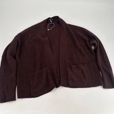Eileen Fisher Merino Wool Swing Cardigan Sweater Oversized Lagenlook Small