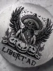 A Libertad Halloween 1 oz .999 fine silver round in card Limited Numbered Scary