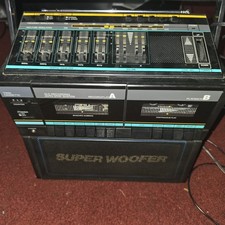 Super Woofer JcPenny Radio Dual Cassette Player