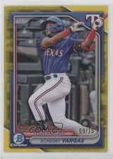 2024 Bowman Draft Chrome Yellow Refractor 69/75 Echedry Vargas #BDC-142 1b8c
