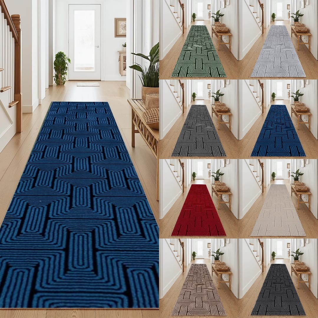 Langer Flurläufer Teppich Schlafzimmerteppich Lounge Küchenteppich Groß Türmatte Indoor