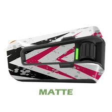 For Cardo Packtalk Edge Neo Pro Stickers Matte Wrap Decals Speedy White