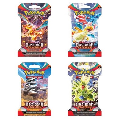 Pokemon TCG Obsidian Flames Sleeved Booster Pack Versiegelt Englisch Neu & OVP