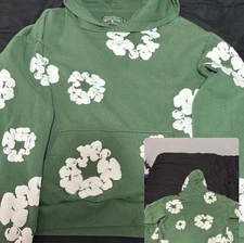 Denim Tears Men's Hoodie US Size Large Green New Without Tags 100% Authentic