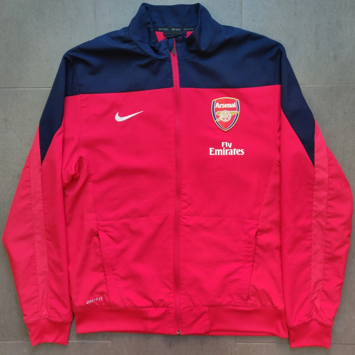 Nike Arsenal FC 2013 2014 Pre Match Soccer Track Jacket Mens M