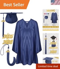 Complete 2026 Kindergarten Graduation Ensemble: Gown, Cap Tassel for Kids
