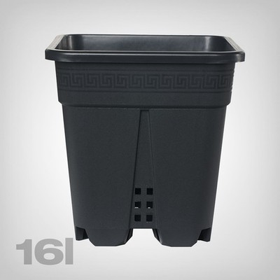 Vega Vierkant-Pflanzf 16L   Sauerstoff-Boost, Profi-Drainage Growbox