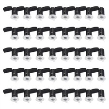 Set of 40 White GU40 Fire Rated IP65 Bathroom Recessed Ceiling Downlights Spots