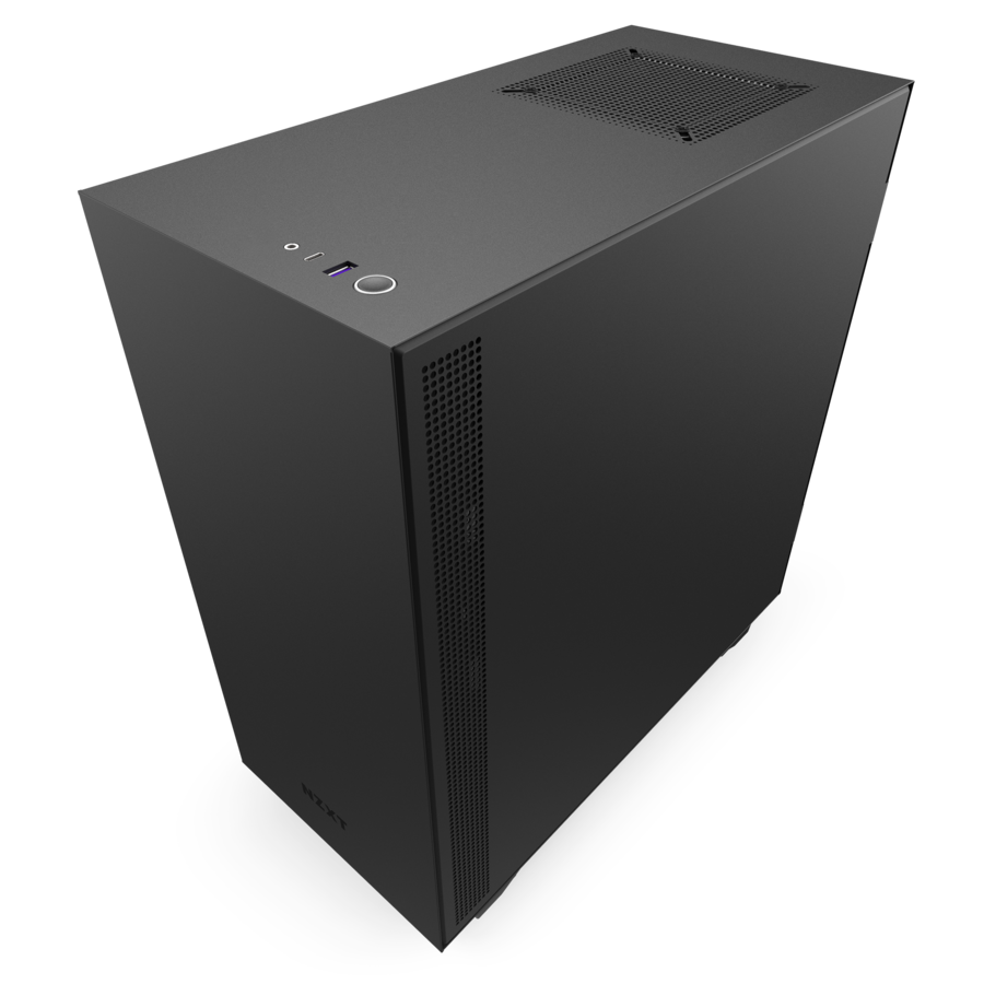 NZXT H510 Matte Black/Red Computer Case Mid Tower ATX Tempered