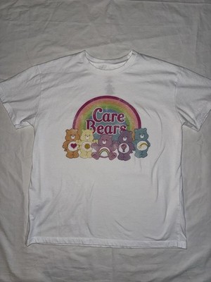 Care Bears Graphic T-shirt Women XL Ivory Short Sleeve