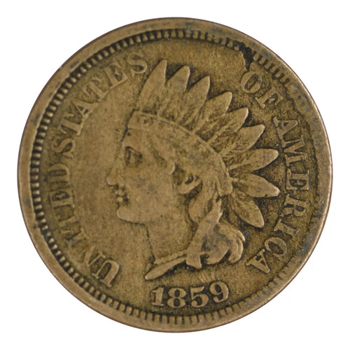 1859 Indian Head Cent Fine Condition