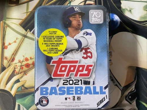 2021 Topps 70 ANNIVERSARY BASEBALL Collectible Series 1 Collectible Tin NEW