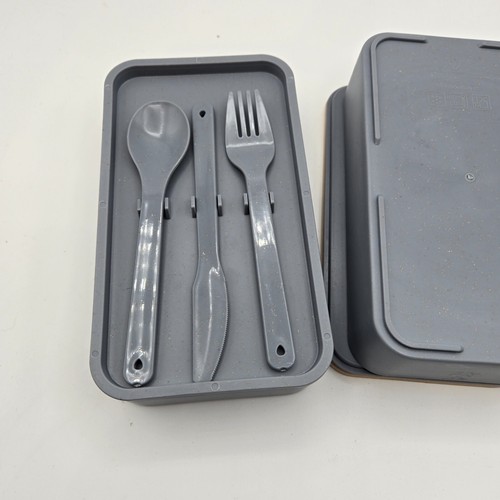 FSC "IT'S OUR HOME" Stackable Lunch Bento Box w/Utensils - Picture 5 of 8