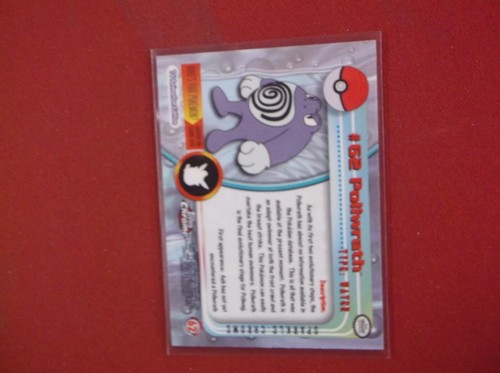 2000 Topps cromado Pokémon # 62 Poliwrath Sparkle-Cromo nuevo como nuevo - Imagen 3 de 11
