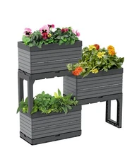 Southern Patio FlexSpace 5-pc. Modular Raised Garden with 3 Collapsible