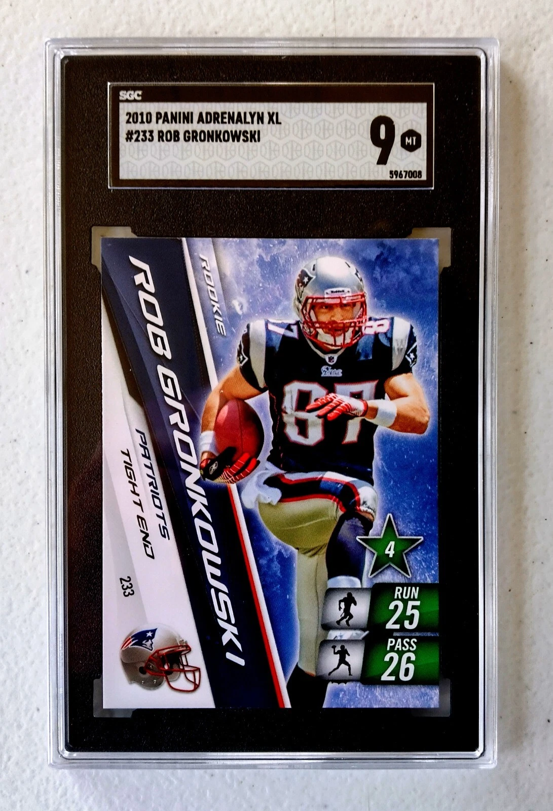 Rob Gronkowski Panini Adrenalyn XL #233 Base
