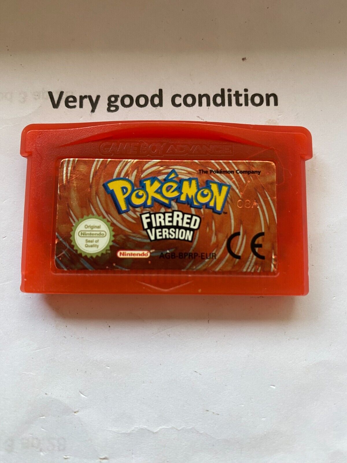 AUTHENTIC Pokemon: Fire Red Version GameBoy Advance Cartridge GBA GENUINE