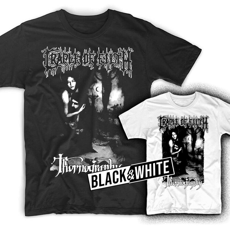 Cradle Of Filth Thornography Tshirt BLACK WHITE sizes S-5XL | eBay