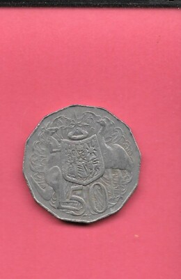 AUSTRALIA KM68 1979 VF-VERY FINE CIRCULATED OLD VINTAGE 50 CENTS HUGE COIN