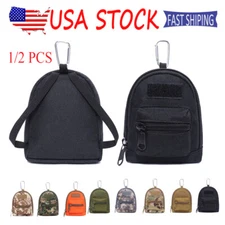 Coins Pouch Tactical Molle Wallet Purses Card Key Holder Earphone Sack Case Bag