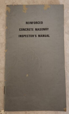 Reinforced Concrete Masonry Inspector's Manual