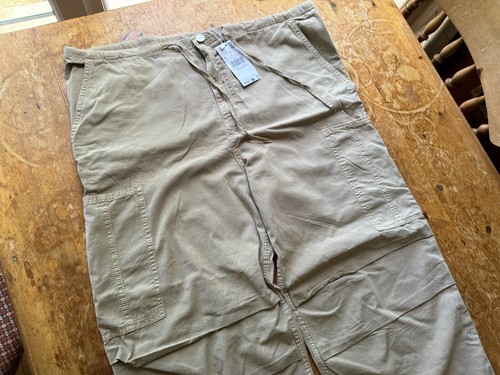 BRAND NEW MANGO PARACHUTE TROUSERS FIT WAIST 38" LEG 26" CHINO LOOSE M MNG UK 14 - Picture 2 of 11