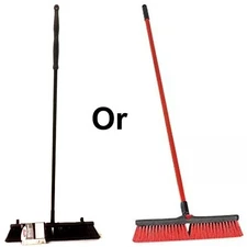 Libman Indoor/Outdoor Push Broom 24'' Multi Surface Pic A Choice