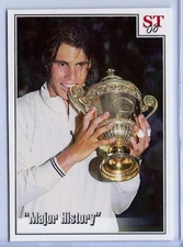 RAFAEL NADAL 2008 WIMBLEDON CHAMPION SPOTLIGHT TRIBUTE VS FEDERER TENNIS CARD!