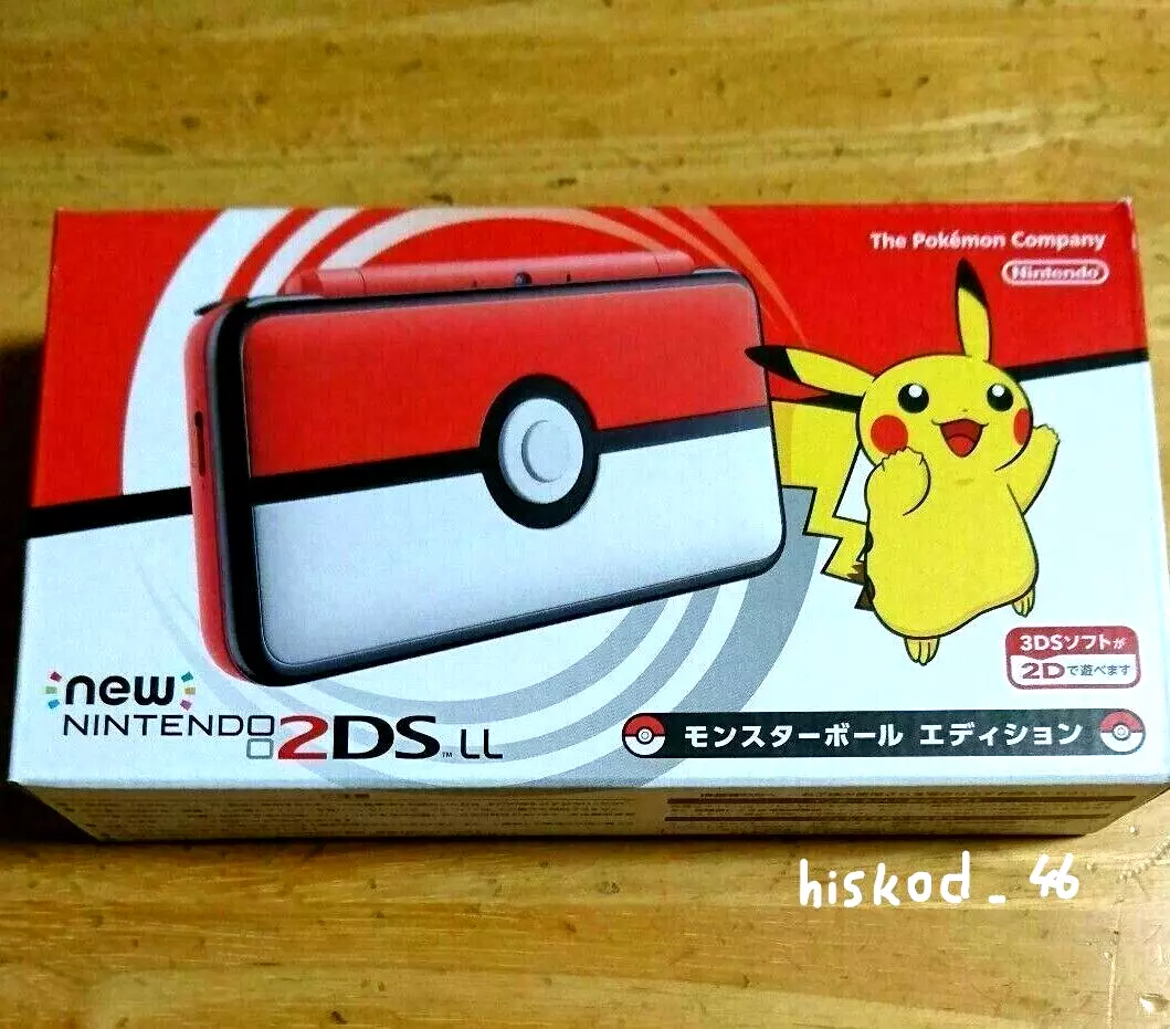 NEW Nintendo 2DS LL XL Pokemon Monster ball edition Game console