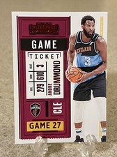 2020-21 Panini Contenders Game Ticket Red Andre Drummond #79 Cleveland Cavaliers