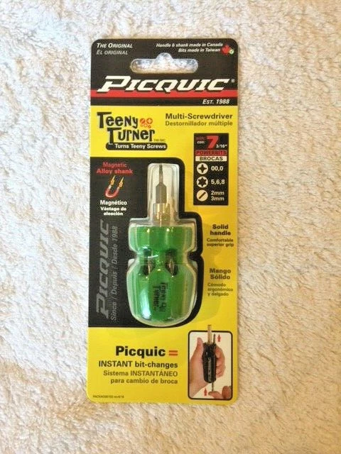 PICQUIC SIXPAC Plus / Teeny Turner Multi Bit Screwdrivers - "Gecko Green" - Image 3 of 3