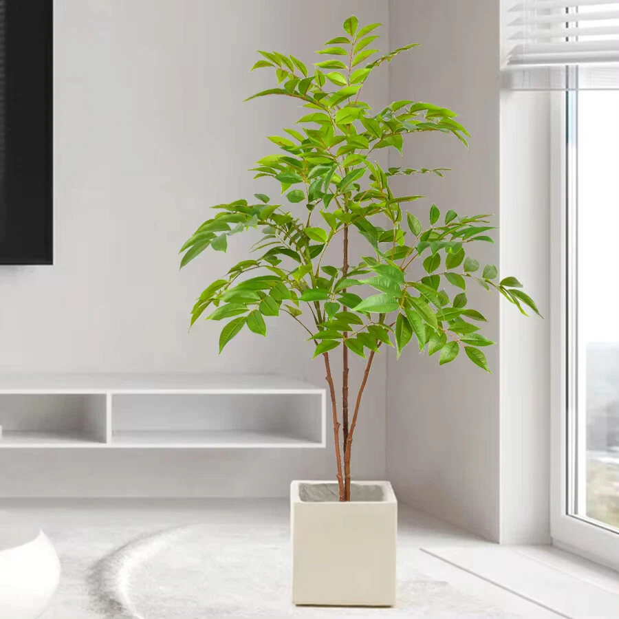 Kunstpflanze Groß 140cm Zimmerpflanze Kunstbaum Zierbaum Fake Pflanze - Bild 3 von 4