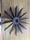LINCOLN ELECTRIC MOTOR COOLING FAN.  14 FINS.  I.D. 1" - O.D. 8 7/8.  ALUMINIUM — photo 2