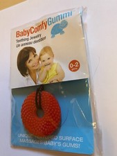 Baby Comfy Gummi Teething Necklace Cherry Mom wears it, Baby loves it NIP