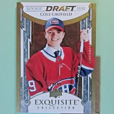 COLE CAUFIELD 2021-22 ROOKIE EXQUISITE DRAFT DAY GOLD /99  #RDD-CC  Canadiens