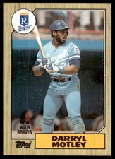 1987 Topps Baseball Card Darryl Motley Atlanta Braves #99