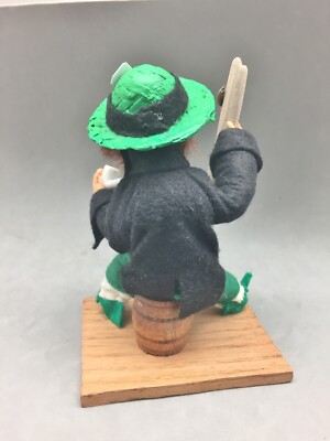 Lucky Leprechaun Doll Figure Hand Made 5.5