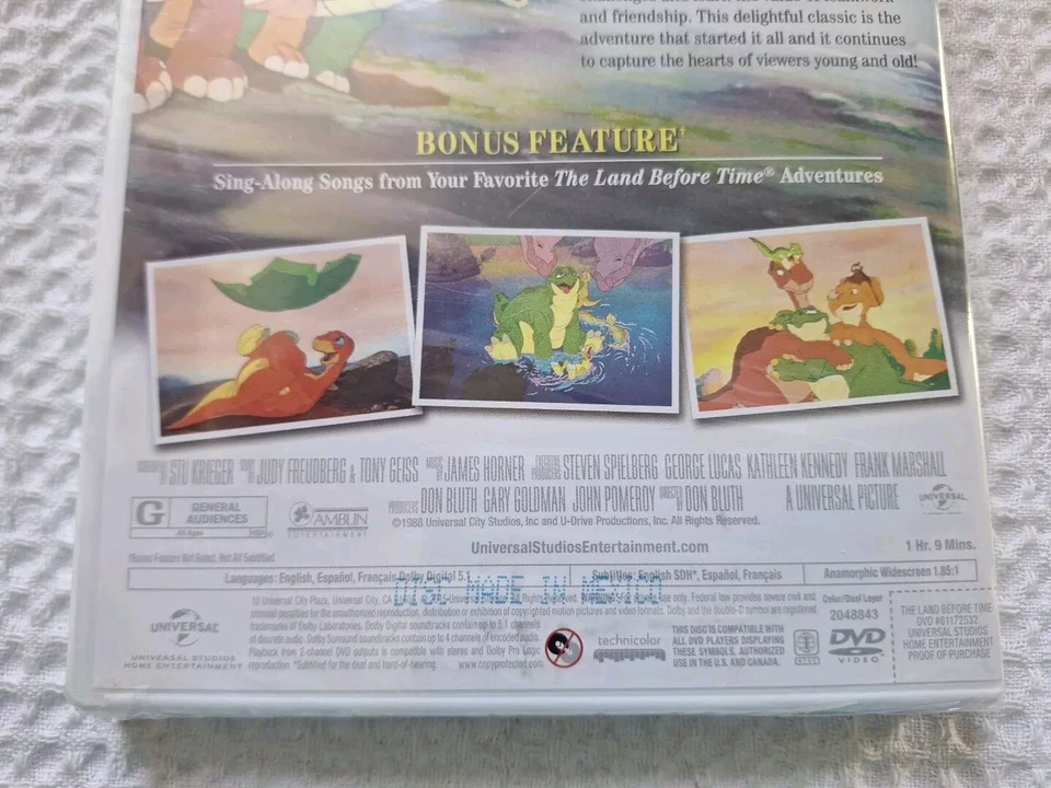 The Land Before Time (DVD, 2015 W/S) NEW Sealed Free Shipping !!! Foto 3 de 4