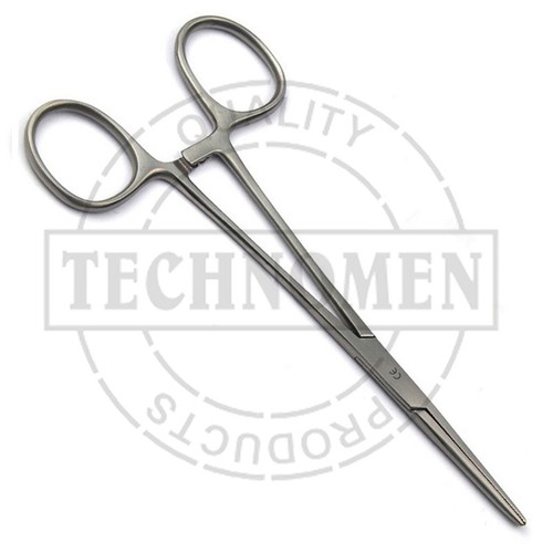 14 cm CRILE TERMOSTATO DRITTO SEGHETTATO ARTERIA PINZA VETERINARIO PIERCING TATUAGGIO - Foto 1 di 4