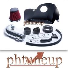 BLACK RED COLD AIR INTAKE KIT for 2015-2017 FORD MUSTANG GT 5.0L 15 16 17