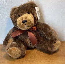 Napco Plush Teddy Bear Brown 10 Stuffed Animal Toy Cute Soft