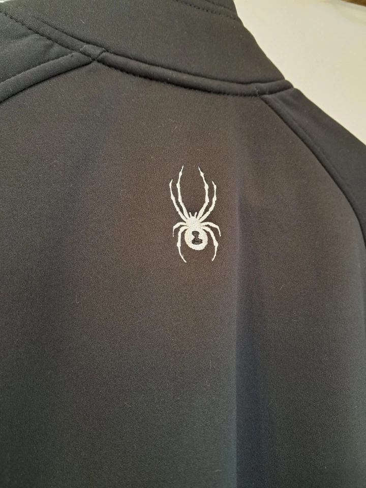 Chaqueta Spyder Mujer Poliéster Cremallera Completa Forro de Piel Sintética Negra Talla Pequeña Foto 4 de 4