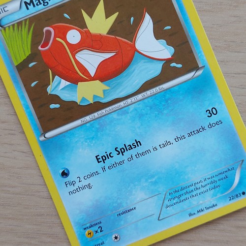 Pokemon TCG Generations 22/83 Magikarp 2016 Basic Miki Tanaka - Picture 6 of 9